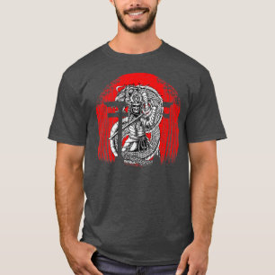 Camiseta Artes marciales Tengu Samurai japonés con Dragon J
