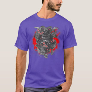 Camiseta Artes marciales Tengu Samurai japonés con Dragon J