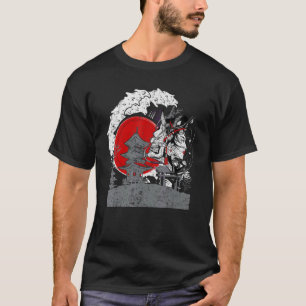 Camiseta Artes marciales Tengu Samurai Japonés Con Geisha J