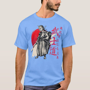Camiseta Artes marciales Tengu Samurai japonés con máscara