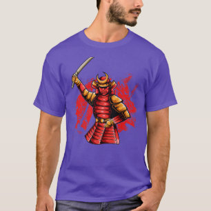 Camiseta Artes marciales Tengu Samurai japonés con máscara