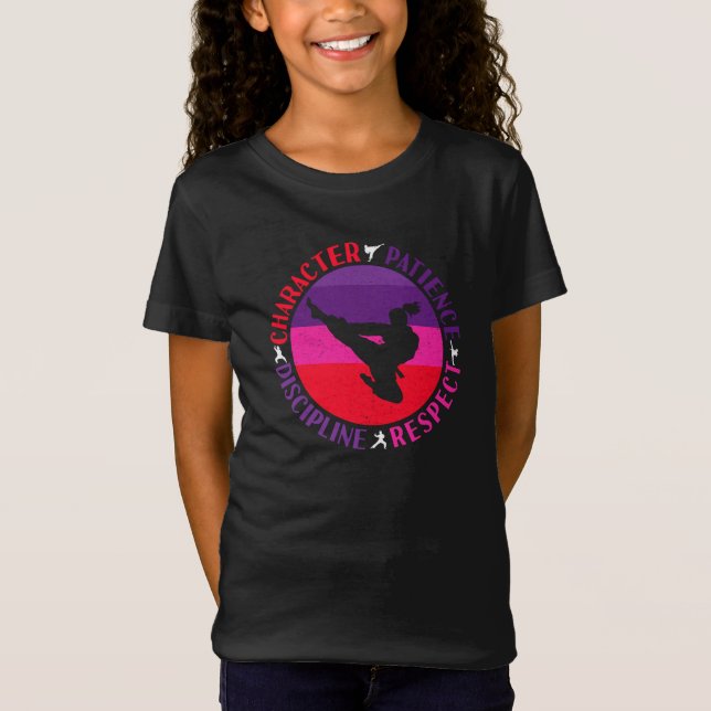 Camiseta Artes Marciales Valores Fundamentales - Karate (Anverso)