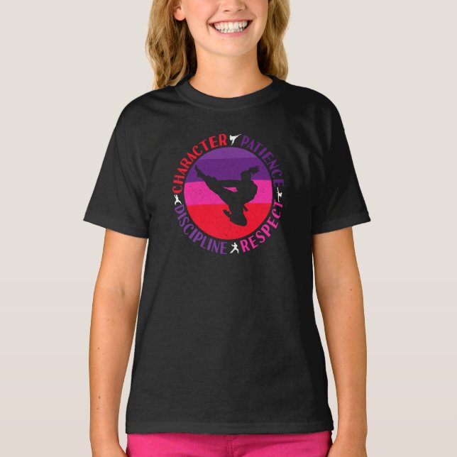 Camiseta Artes Marciales Valores Fundamentales - Karate (Anverso)