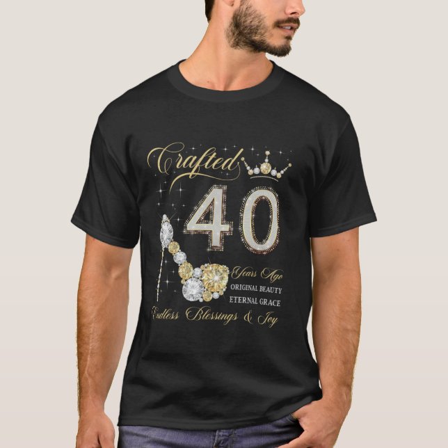 Camiseta Artesanado hace 40 años 40 cumpleaños, mujer de 40 (Anverso)