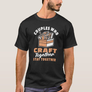 Camiseta Artesanía artesanal de madera de pareja
