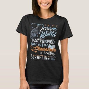 Camiseta Artesanía de chocolate sin patrón en el mundo de