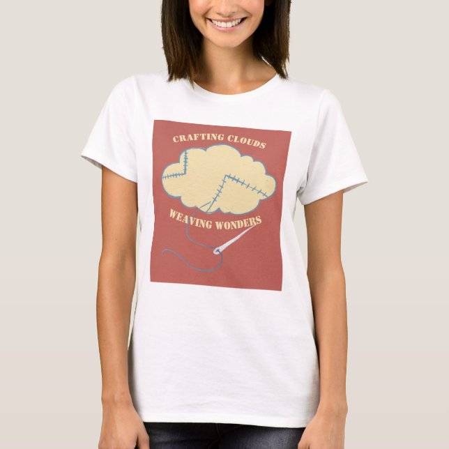 Camiseta Artesanía de nubes tejiendo maravillas (Anverso)