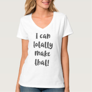 Camiseta Artesanía Divertida y Diseño de Letra de Pincel de