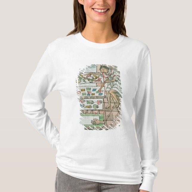 Camiseta Artesano azteca de la pluma (Anverso)