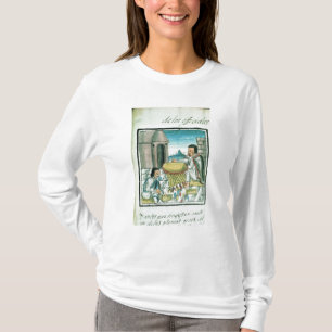 Camiseta Artesanos aztecas de la pluma en el trabajo