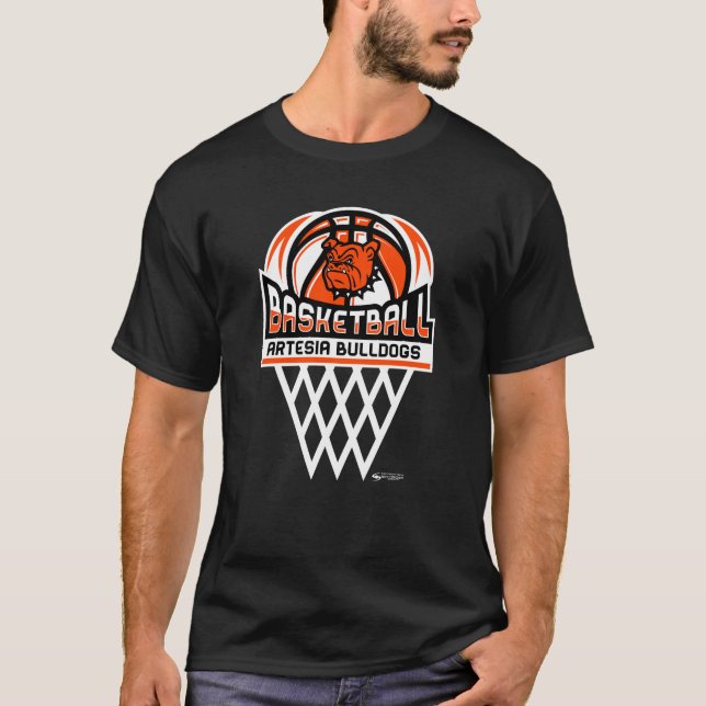 Camiseta Artesia Bulldog Baloncesto T-Shirt (Anverso)