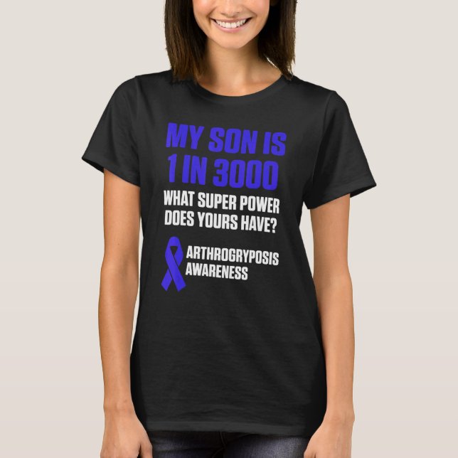 Camiseta Arthrogryposis Awareness Son Warrior Survivor 4 (Anverso)