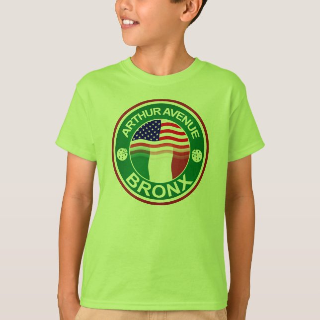 Camiseta Arthur Ave Bronx Italiano Estadounidense (Anverso)