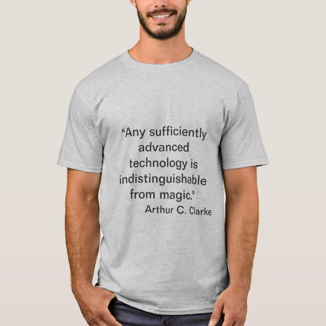 Camiseta Arthur C. Clarke - magia (Anverso)
