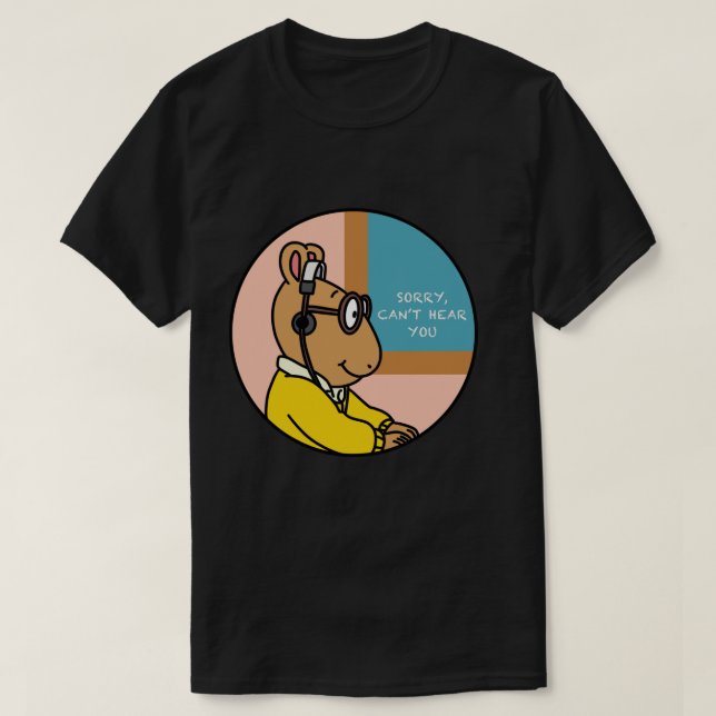 Camiseta Arthur Meme  Arthur Headphones Meme  (Diseño del anverso)