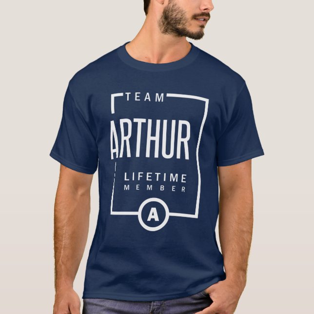 Camiseta Arthur Personaliza Name Birthday Gift (Anverso)