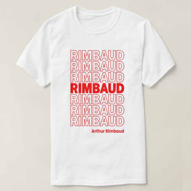 Camiseta Arthur Rimbaud (Diseño del anverso)