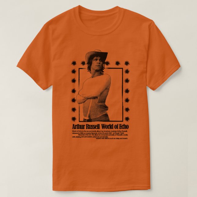 Camiseta Arthur Russell World of Echo (Diseño del anverso)