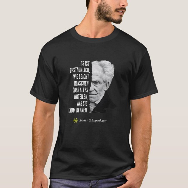 Camiseta Arthur Schopenhauer Filosofía cita Cumpleaños Febr (Anverso)