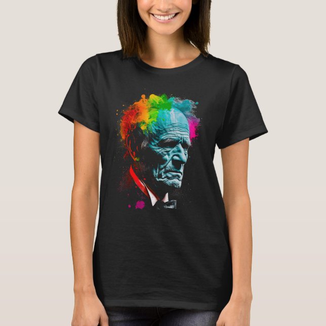 Camiseta Arthur Schopenhauer, filósofo alemán (Anverso)