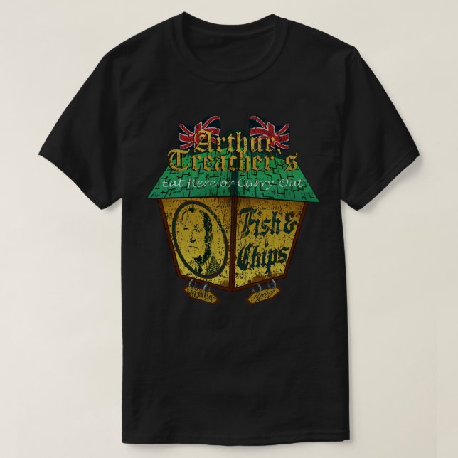 Camiseta Arthur Treachers Fish Chips 1969 (Diseño del anverso)