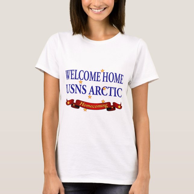 Camiseta Ártico agradable del hogar USNS (Anverso)