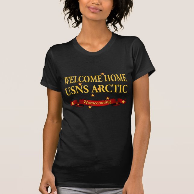 Camiseta Ártico agradable del hogar USNS (Anverso)