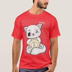 Camiseta Ártico Con Cinta Kawaii Para El Cáncer Infantil