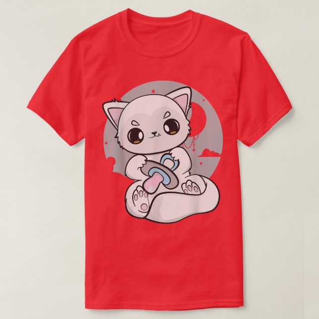 Camiseta Ártico De Anime Cuerdo Con La Luna De Sootro Y Kaw (Diseño del anverso)