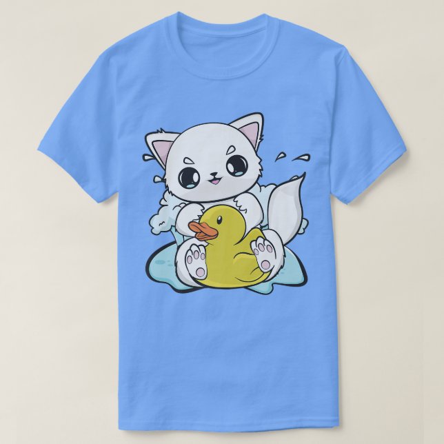 Camiseta Ártico De Anime Cuerdo Con Pato Amarillo (Diseño del anverso)