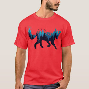 Camiseta Ártico De Paisaje Animal Ártico Nocturno Fo L