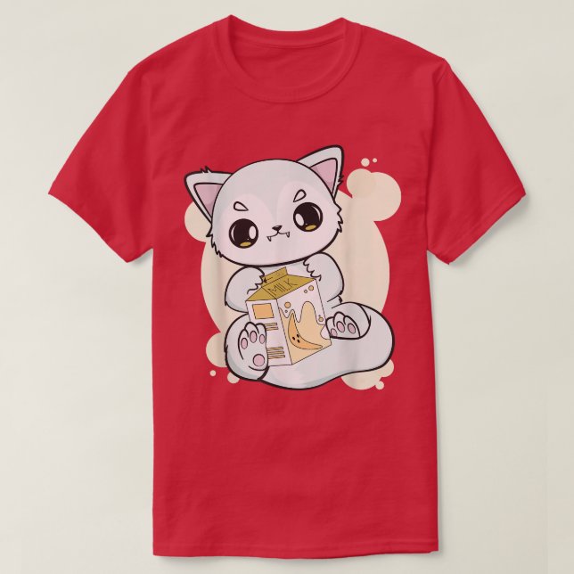 Camiseta Ártico Para Bebe Té De Leche De Banana De Burbuja  (Diseño del anverso)