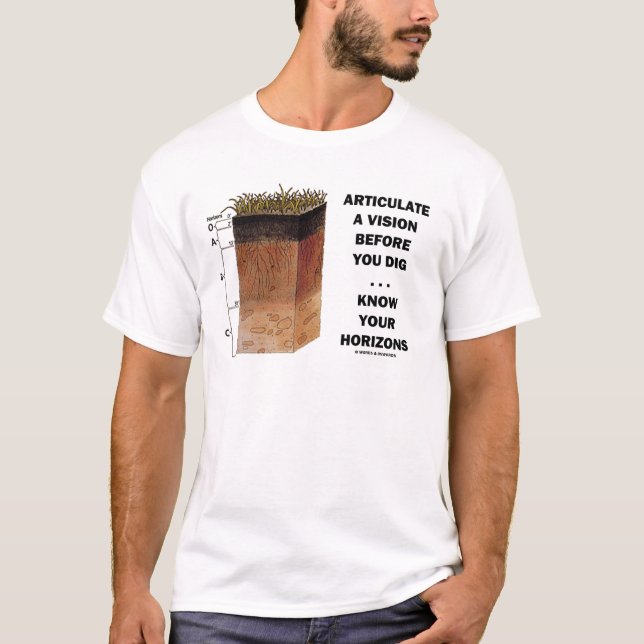 Camiseta Articule Vision antes de que usted cave… (Anverso)