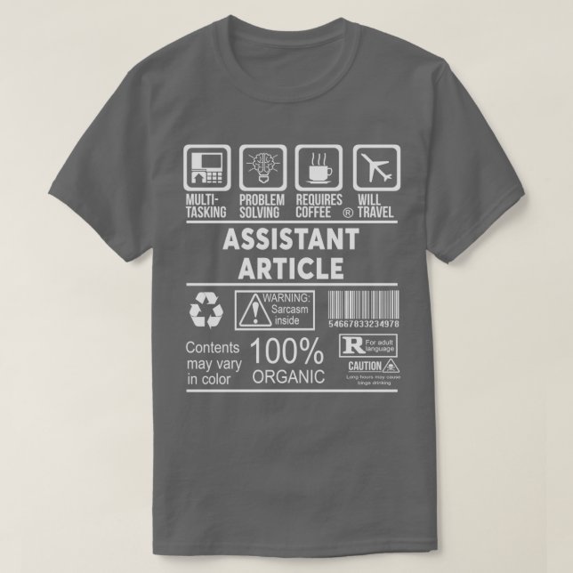 CAMISETA ARTÍCULO ASISTENTE DISEÑO BIEN 2017 2 (Diseño del anverso)