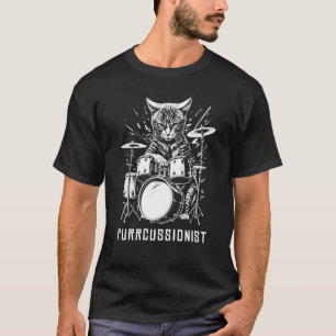 Camiseta Artículo de gato de percusión de tambor para hombr