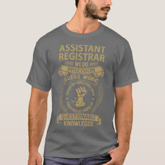 Camiseta Artículo de regalo de precisión del Registrador As