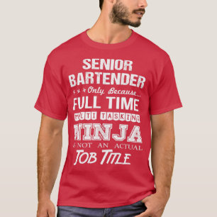 Camiseta Artículo de regalo de trabajo de Bartender Sane Pe