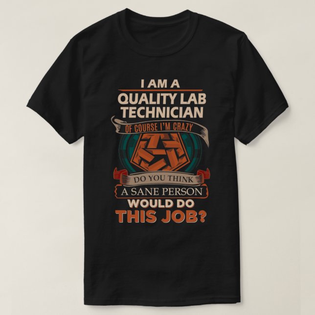 Camiseta Artículo de regalo de trabajo de técnico de labora (Diseño del anverso)