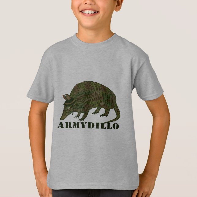 Camiseta Artículo del armadillo del ejército (Anverso)
