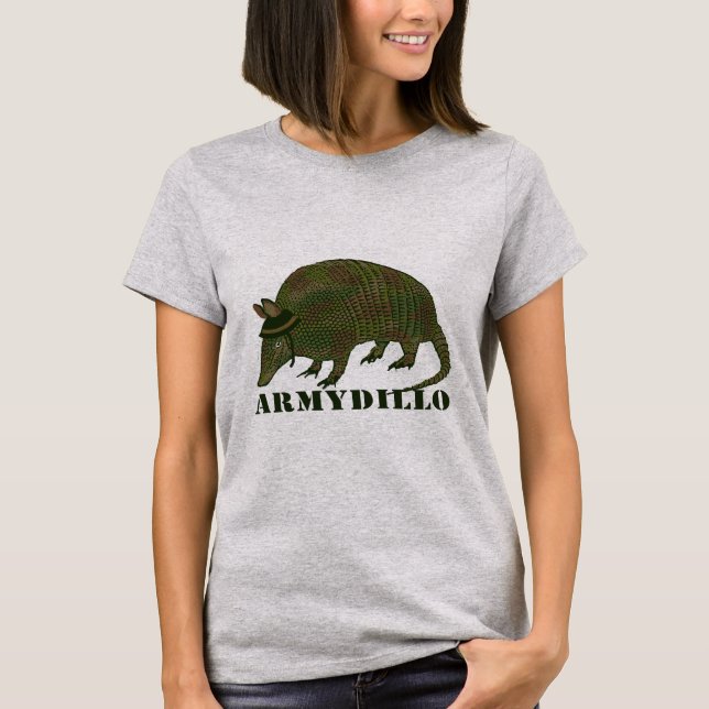 Camiseta Artículo del armadillo del ejército (Anverso)