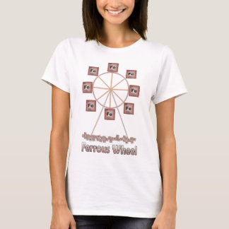 Camiseta Artículo ferroso de la química del hierro de la
