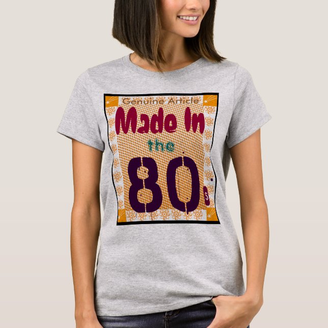 Camiseta Artículo genuino hecho en los años 80 (Anverso)