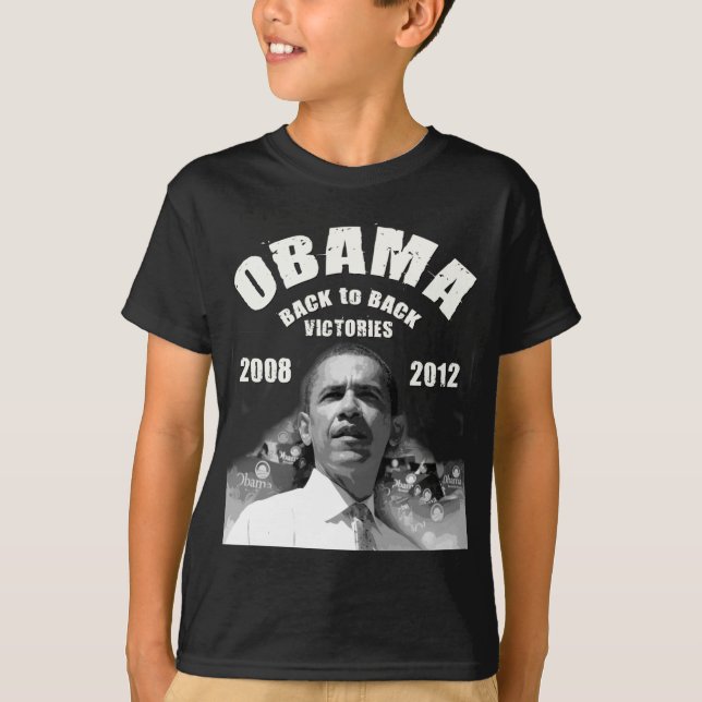 Camiseta Artículos de la victoria de Barack Obama (Anverso)