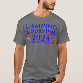 Camiseta Artículos de supervivencia para camping 2024 retro
