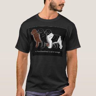Camiseta Artículos del negro y de Landseer Terranova de