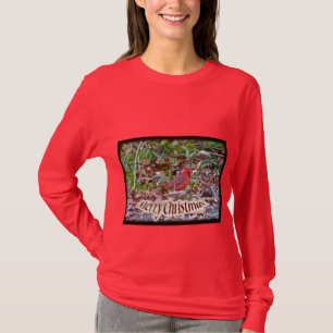 Camiseta Artículos navideños del cardenal Merry