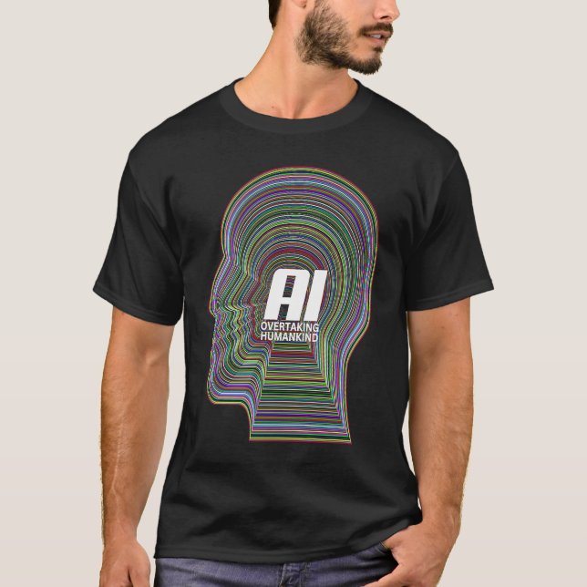 Camiseta Artificial Intelligence AI Tech Overtaking Humanki (Anverso)