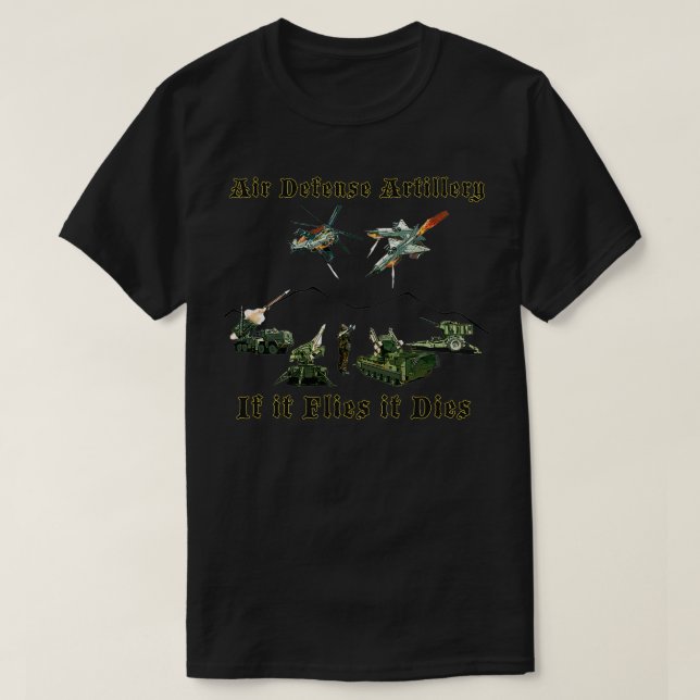 Camiseta Artillería de defensa aérea (Diseño del anverso)