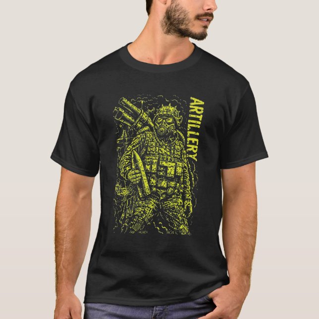 Camiseta Artillery Toxic Warfare Soldier Illustration (Anverso)