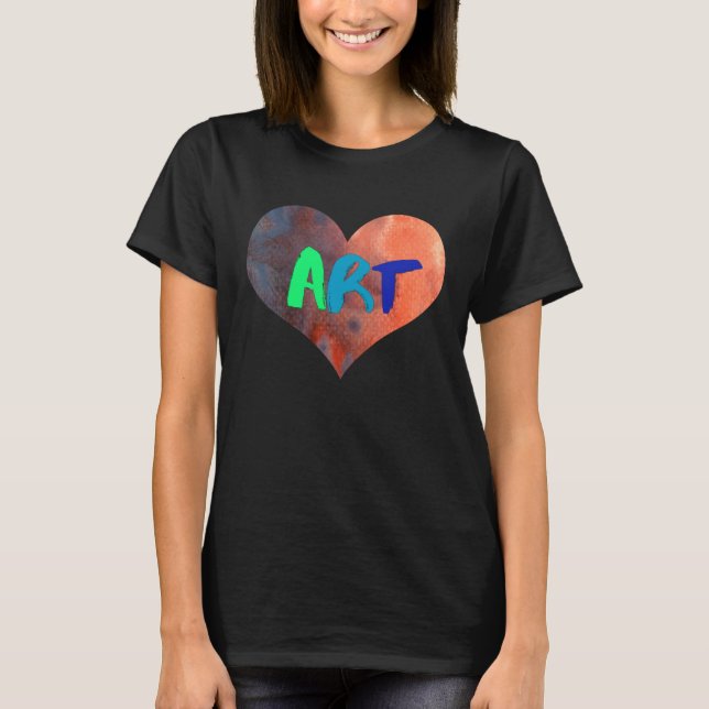 Camiseta Artis Teacher  For  Colorful Heart (Anverso)